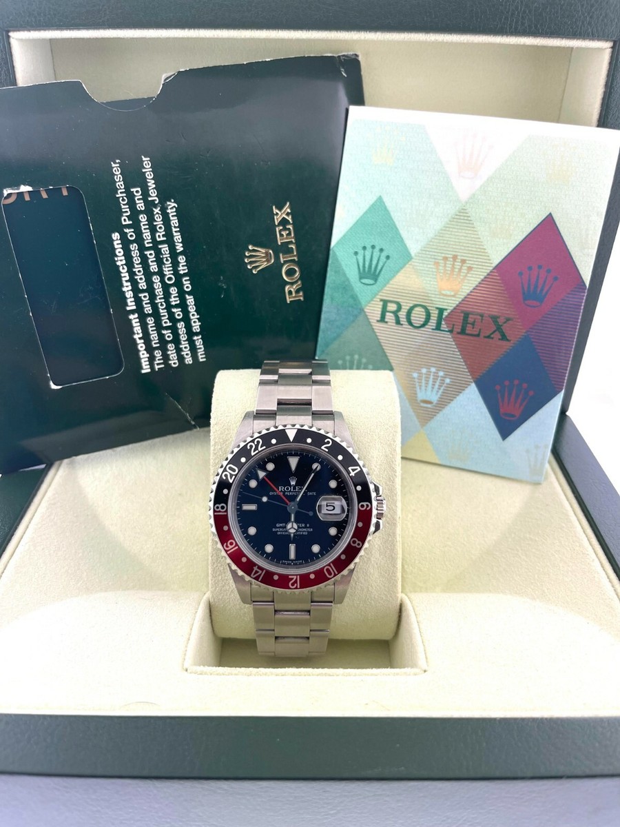 2009 Rolex GMT-Master II 16710 Unpolished Error Coke Dial D Serial