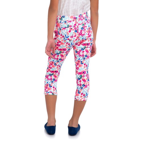 Jordache Girls Cropped Cuffed Jegging Multi-Print Size X-Large (14-16) - Picture 4 of 4
