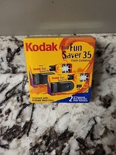 Lot Of 2 Kodak Two Fun Saver 35 Single Use Camera EXPIRED 01/2002 New Sealed