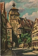 CPA AK Rothenburg- Weisser Turm GERMANY (1075420)