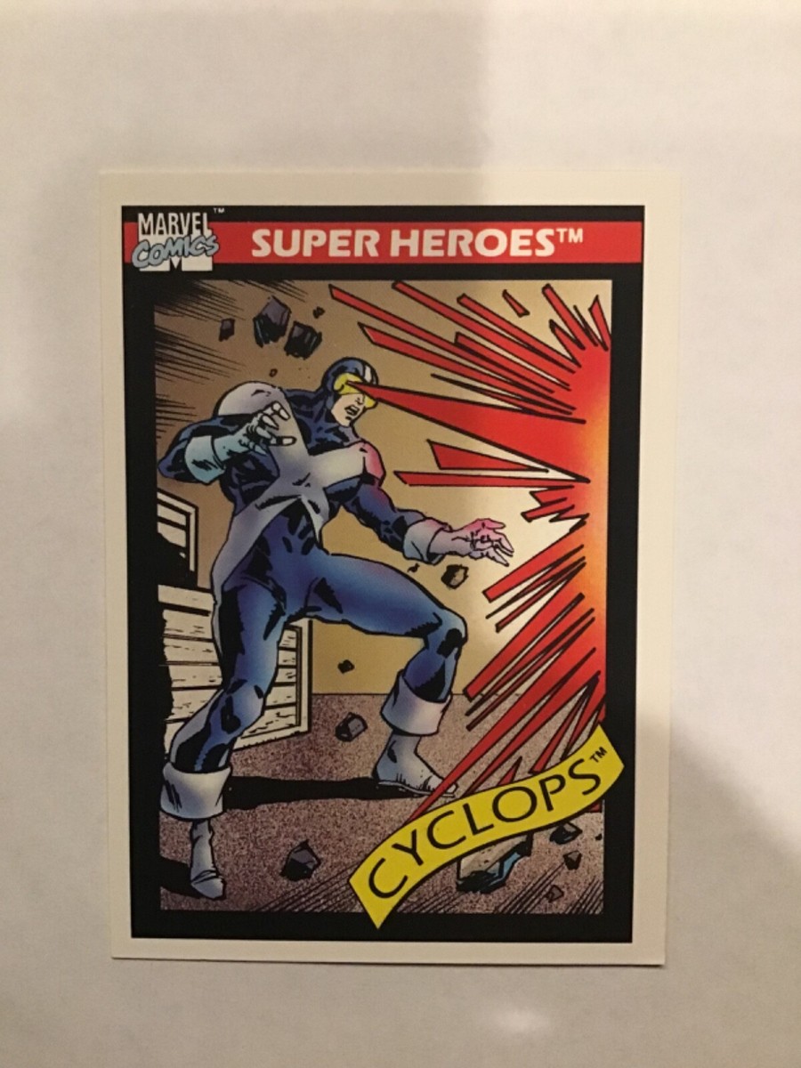 1990 Impel Marvel Universe Series 1 Trading Card #8 Cyclops