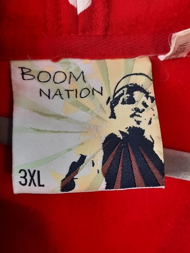 VTG 2000s Boom Nation All Over Print Skeleton Full Zip Hoodie XXXL Rap Hip Hop - Picture 7 of 10
