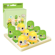 Strategy Games For Kids Tabletop Game Stacking Cup Tac Toe Puzzle Games Green