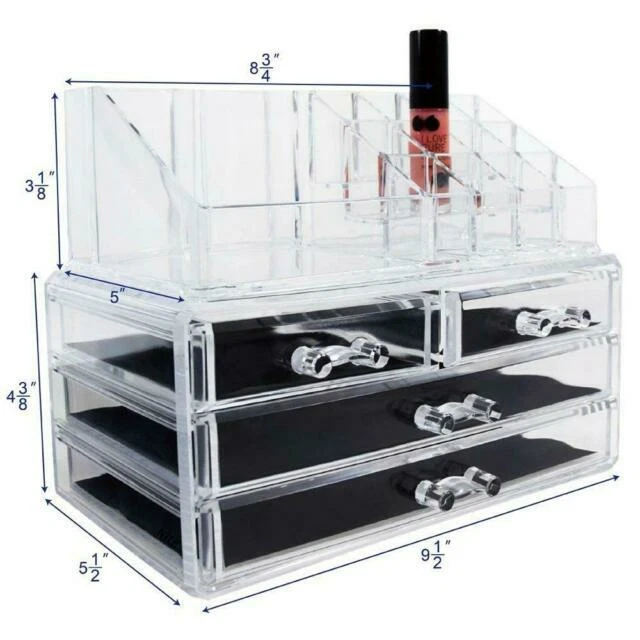 Atorakushon Organizador De 4 Varillas De Tela De Satén Para Mujeres Y Niñas, Bolsa De Almacenamiento De Joyas, Maquillaje De Viaje, Armario De Boda Para Novia Granate