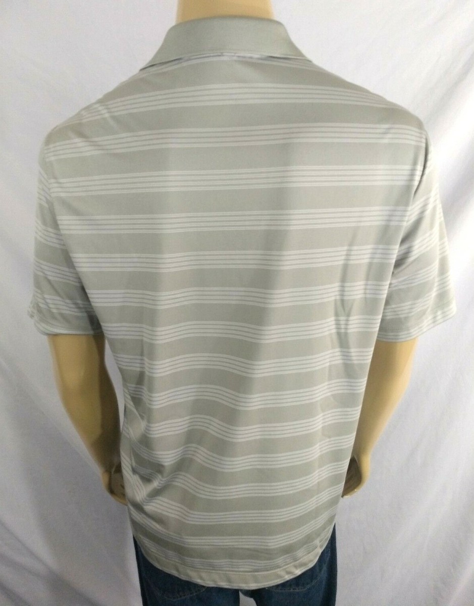 NIKE GOLF POLO SHIRT SS Mens M Silver Quail Creek GC