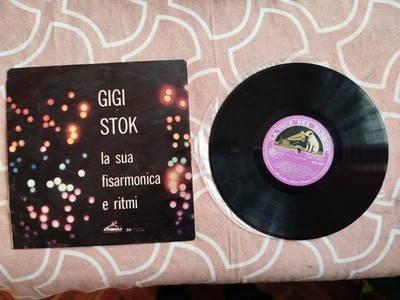 Schallplatte LP 33 1/3 Umdrehungen 10 '' Gigi Stock sein Akkordeon und Rhythmen scdg5 #