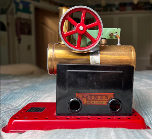 Vintage Mamod Minor 1 steam engine toy, England 1970s clean missing fuel insert