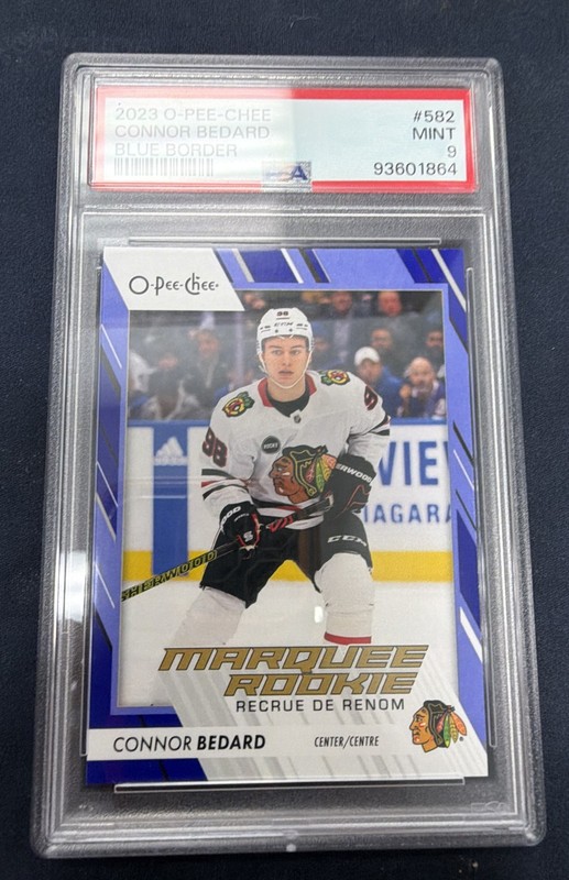 2023-24 O-Pee-Chee - Marquee Rookie Connor Bedard #582 Blue Border Rc G26617