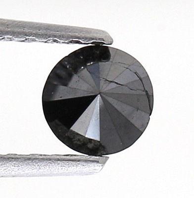 0.21cts Black Color Round Shape Brilliant Cut Natural Diamond to Make Jewelry