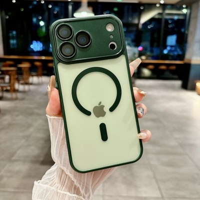 For iPhone 17 Pro Max Air 16 15 14 13 12 11 Shockproof Matte Mag Safe Lens Case 
