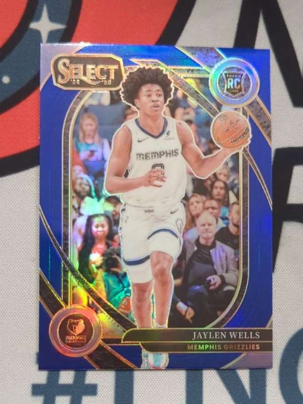 2024-25 Panini Select #267 Jaylen Wells Blue Prizm