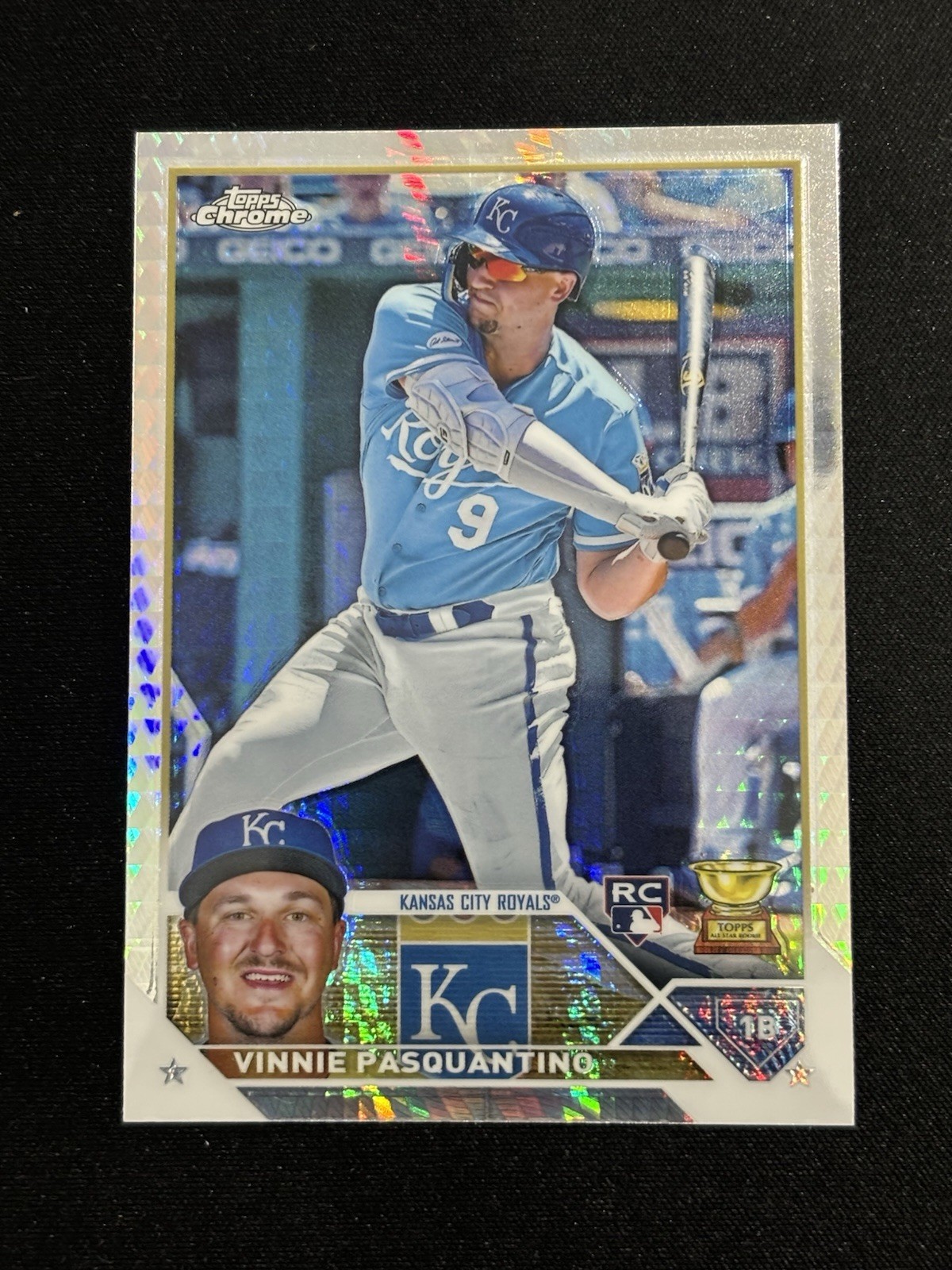 2023 Topps Chrome Vinnie Pasquantino Rookie Prism Refractor #119 Royals
