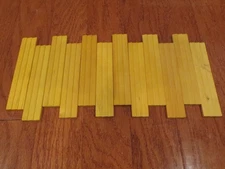 24 Yellow 6" Lincoln Log Double Rib Roof Slats