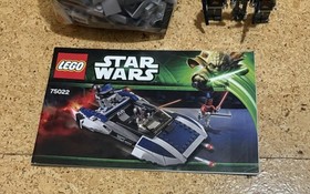 Lego Star Wars 75022 Mandalorian Speeder With Minifigures! Complete