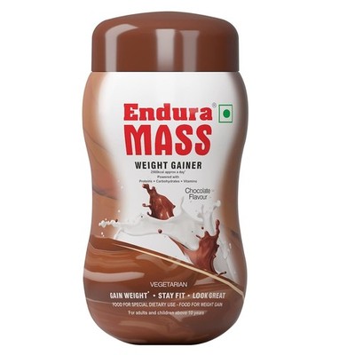 Endura Mass Weight Gainer With Chocolate Flavour 500gm Free Ship