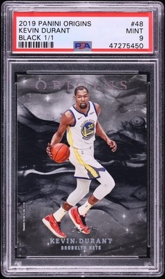 2019 Panini Origins Black Kevin Durant 1/1 #48 PSA 9 MINT