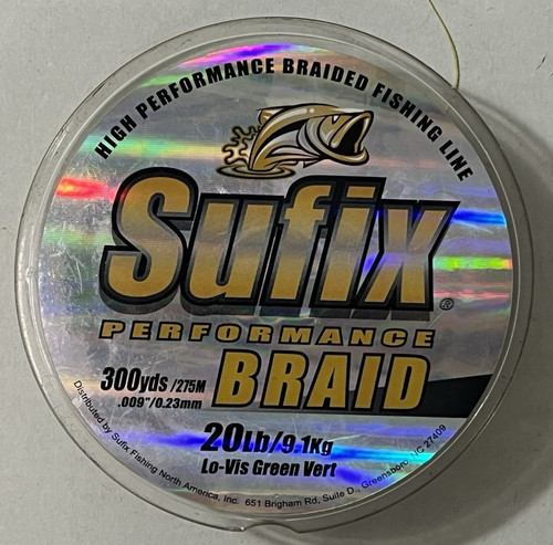 Sufix Performance Braid 20lb 150yds .009"
