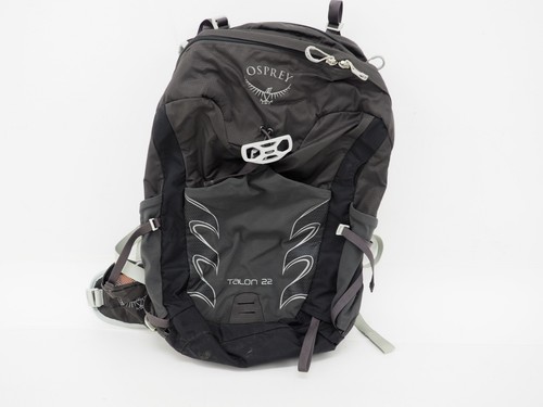 Osprey Talon 22 Backpack Unisex 22L Daypack Gray Mesh Panel Biking Hiking Trail