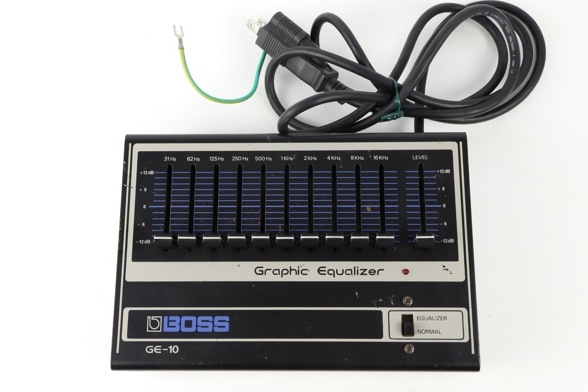Boss GE-10 70s 80s Graphic Equalizer buffer 10 bands EQ EVH 100V