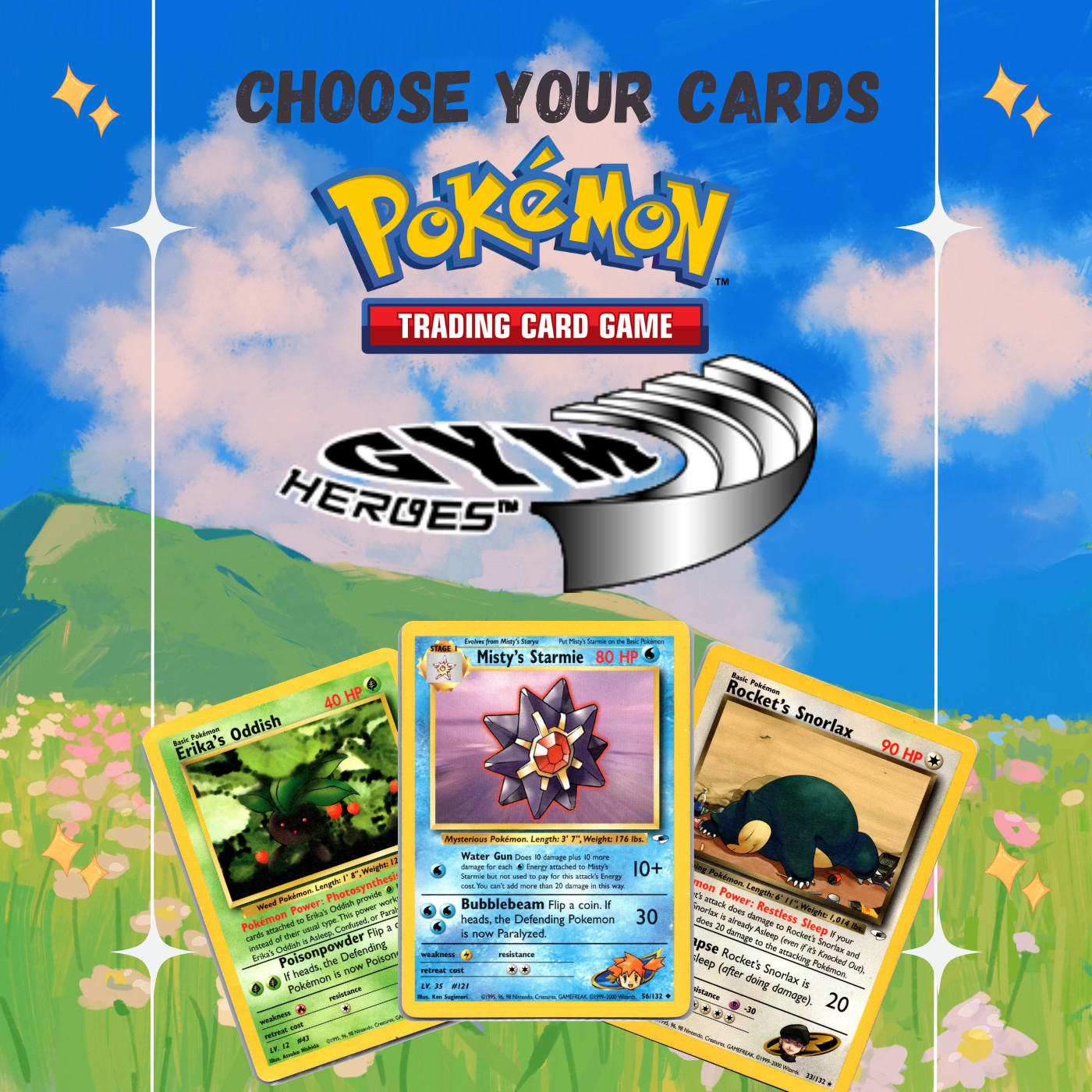 Pokemon Choose Your Cards - Gym Heroes
