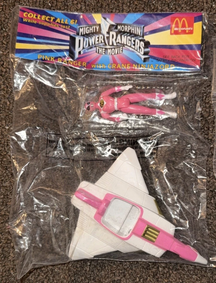 McDonald’s Collect All 6 bonecos Mighty Morphin Power Rangers 1995 - Imagem 2 de 4
