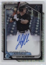 2024 Bowman Chrome Prospect Mega Box Auto Kemp Alderman #BMA-KA Auto lh0
