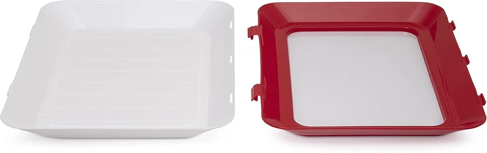 CWBEATS Food Preservation Trays Set of 4 – Reusable Stackable w/ Tongs & Lids - Image 4 of 4