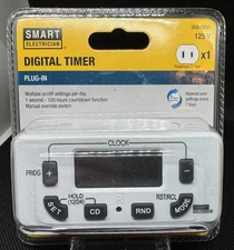 Smart Electrician Single Outlet DIGITAL 7-DAY Indoor Programmable Timer New