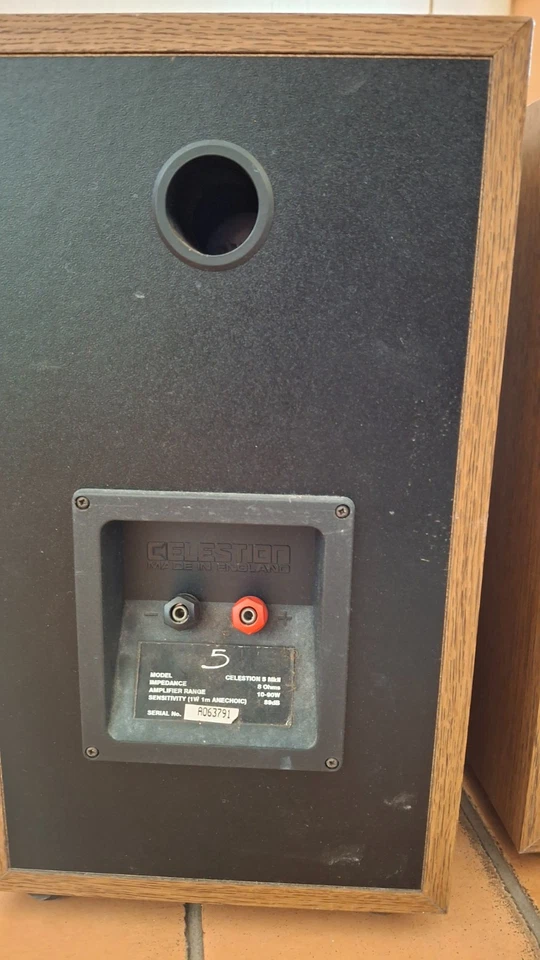 diffusori vintage per casa Celestion 5   35cm x21cm x 25cm   peso 4,7Kg x cassa - Immagine 4 di 4