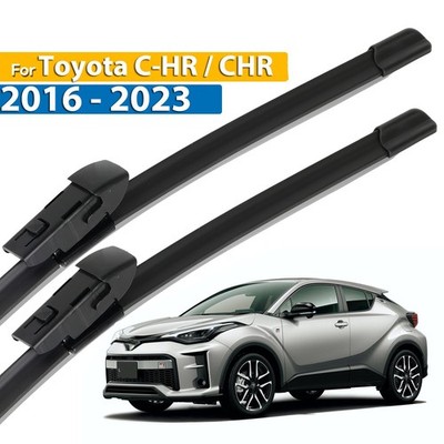 2Pcs Front Windshield Flat Wiper Blades Set For Toyota C-HR CHR 16-23 26''+16''