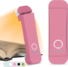 Book Reading Light,Silent Touch Book Lamp for Reading in Bed,Rechargeable Clip o