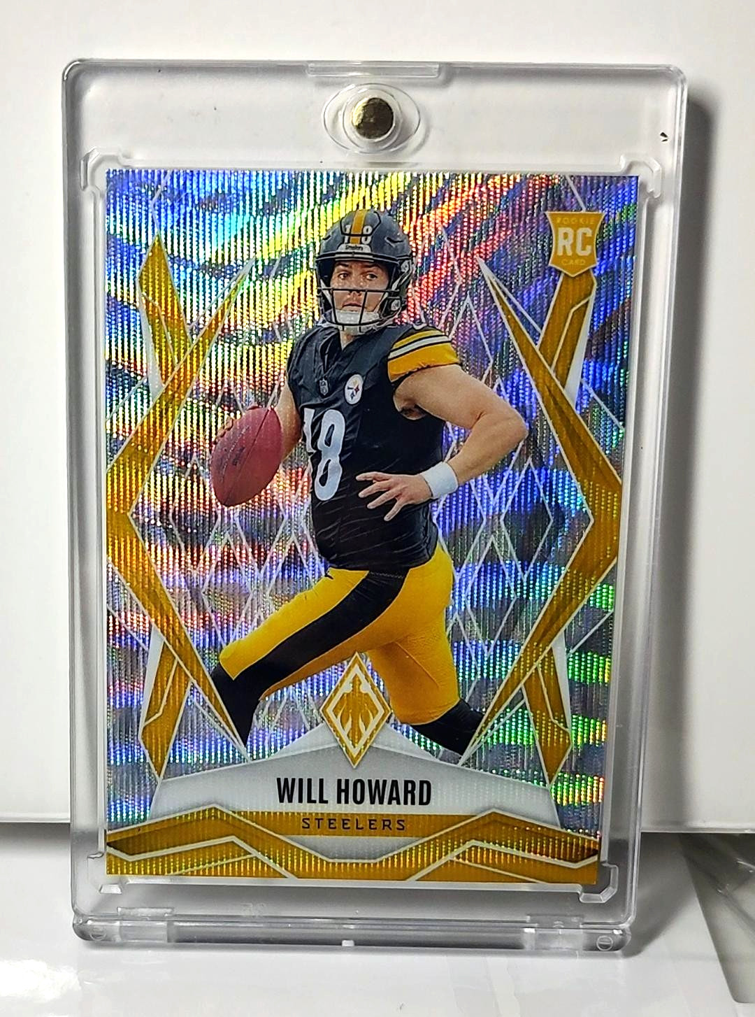 2025 Panini Phoenix - Rookie #165 Will Howard Silver Wave SP /199 (RC) Steelers