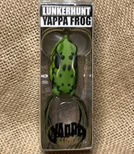 NEW💫LunkerHunt 2.25" Yappa Frog YPAF01 Green Tea 1/2 Oz Jitterbug Bass Lure