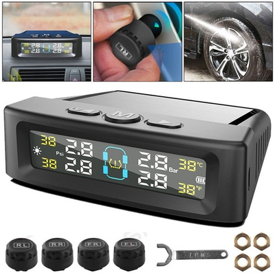 #ad Tire Pressure Monitoring System Kit TPMS Tire Pressure Monitor w 4 TPMS Sensors $17.99