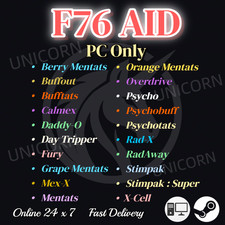 ✨Fallout 76 PC AID CHEMS BUFF✅Berry Mentats/Overdrive/Bufftats/Stimpak/Other✅