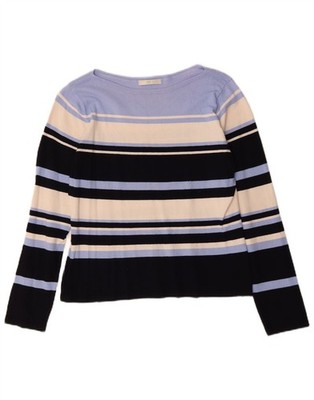Marks & Spencer Damen Pullover Pulli U-Boot-Ausschnitt UK 14 Medium Mehrfarbig AE10