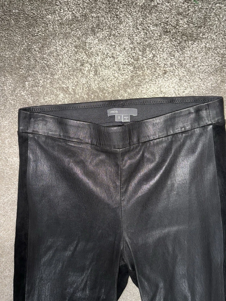 VINCE. Leggings Mixed Media 100% cuero y gamuza S Foto 2 de 4