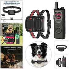 Wireless Dog Fence System 2-in-1 Pet Containment  Training Collar for 1/2/3 Dog