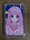 1 Troy Ounce Anime Lover Silver Art Bar - Valentines Day  - Scottsdale Mint
