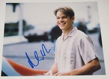 MATT DAMON SIGNED 8X10 PHOTO AUTOGRAPH BOURNE OCEANS OSCAR WINNER PROOF COA E1