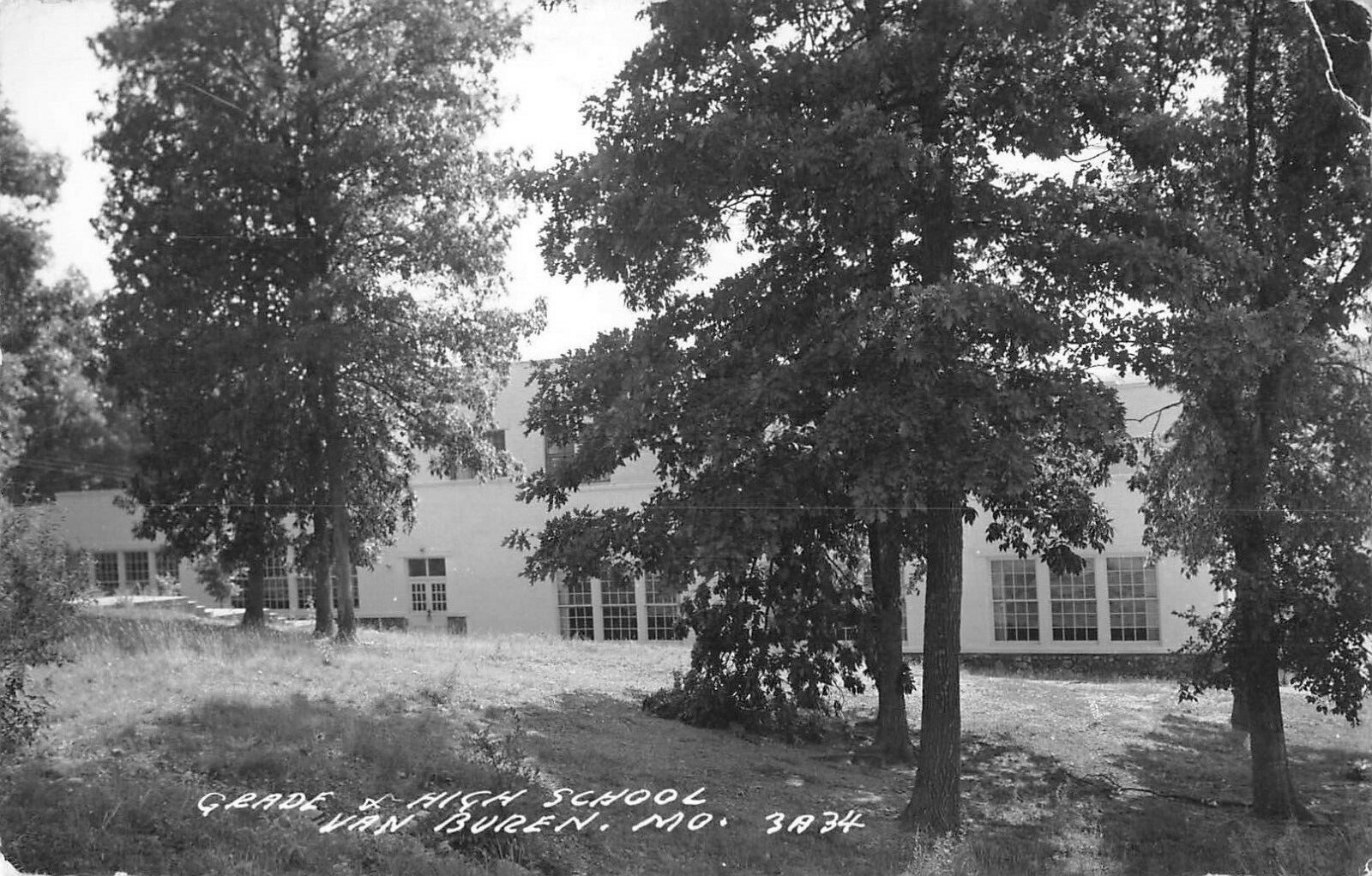 C. 1969 RPPC Postcard Grade & High School Van Buren MO eBay