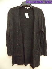 Women's Size Small Madewell Donegal Kent Open Cardigan Sweater Gray K5778