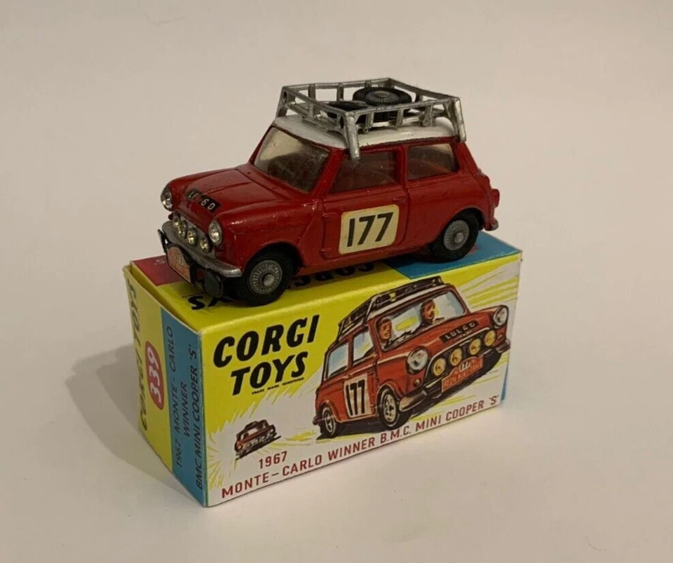 High quality reprobox for the Corgi Toys Bmc Mini Rally Montecarlo (winner 1967) - Immagine 4 di 4