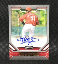 #/99! 🚨2020 Enyel De Los Santos RC Chronicles Playbook Auto Phillies Rookie