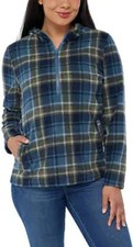 NWT O'Neill Womens Julia Pullover Hoodie Sweatshirt Blue Size L 50 1B232