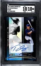 2021 Panini Chronicles #15 Taylor Walls BLACK SGC 10 w/10 AUTO RC