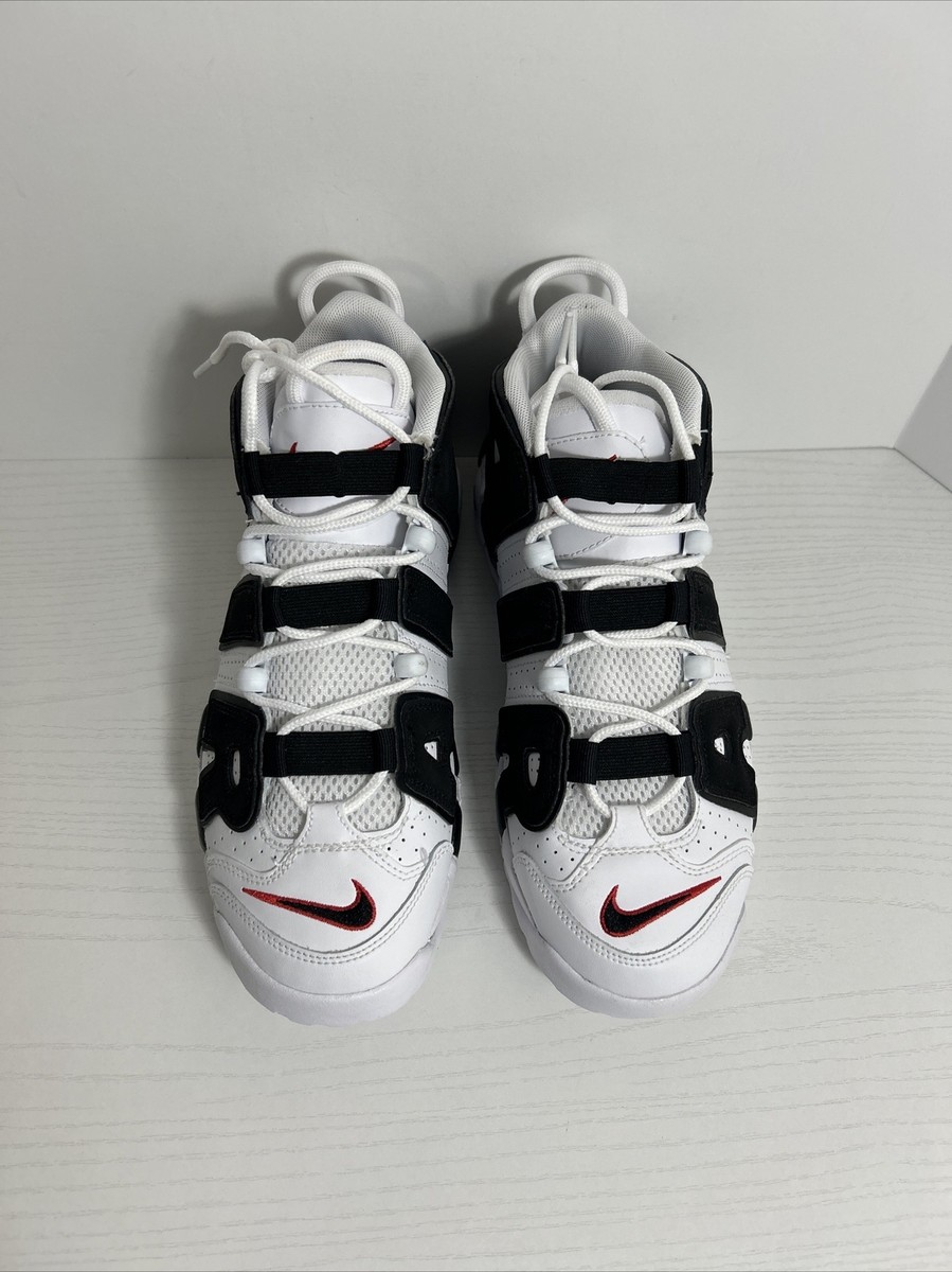 Nike Air More Uptempo Boy's Sneakers Sz 7Y Black White 415082-105