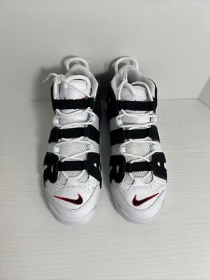 Nike Air More Uptempo Boy's Sneakers Sz 7Y Black White 415082-105