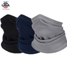 Winter Fleece Warm Long Scarf Neck Gaiter Cold Weather Face Mask for Men Women