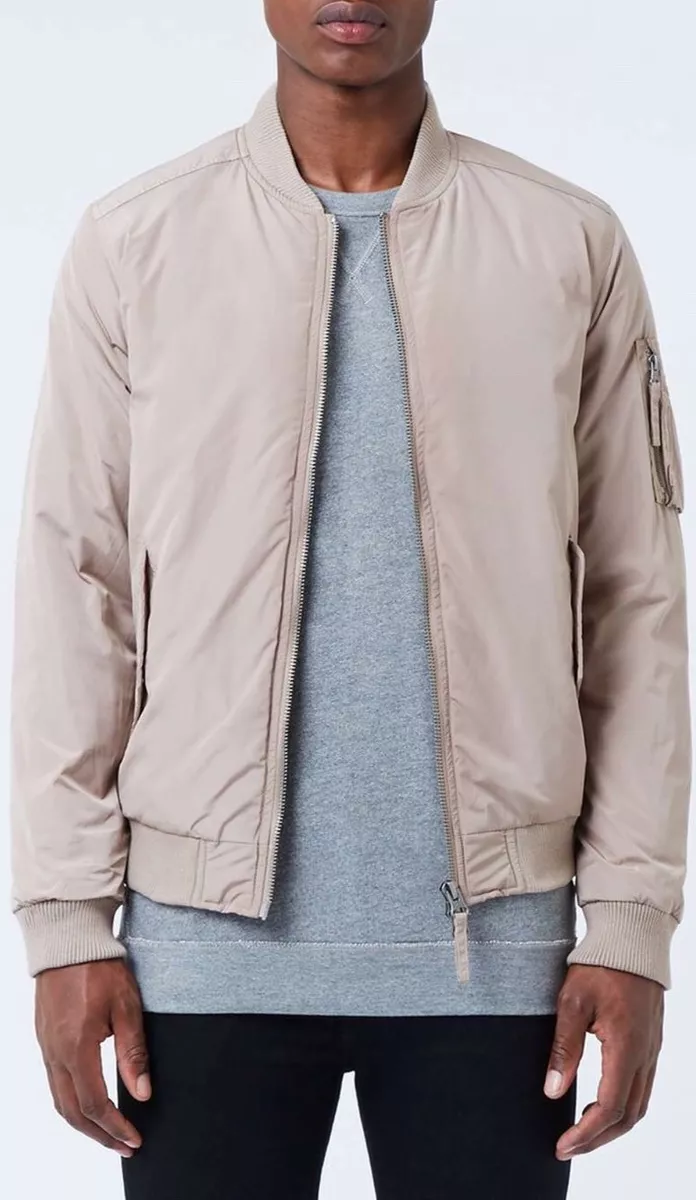 New Topman Stone Padded MA1 Bomber Jacket Lightweight Windbreaker